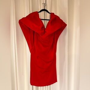 ASOS Off Shoulder Red Dress